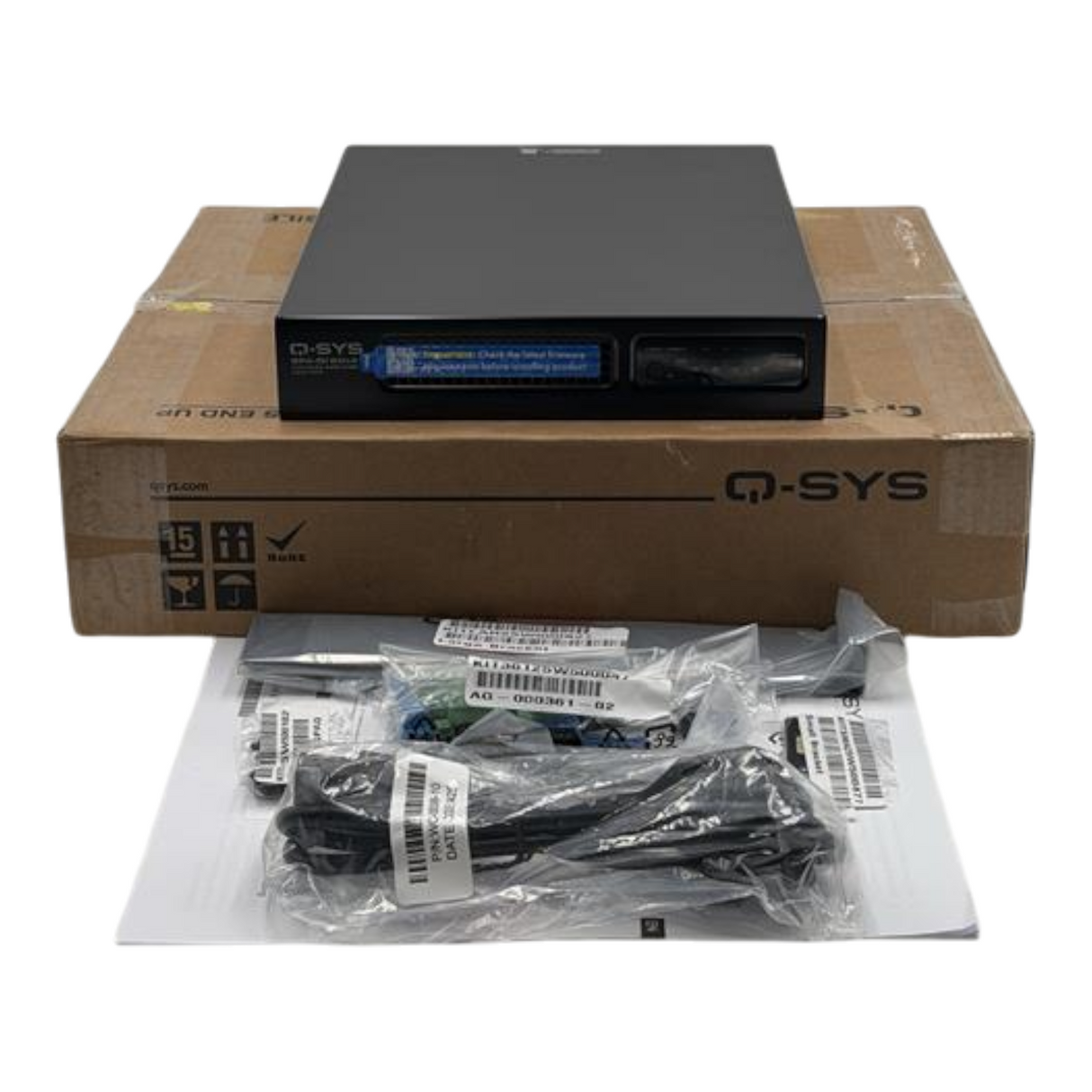 New QSC Q-SYS SPA-QF60X4-UK 4-Channel 60W Q-LAN Flex I/O Network Amplifier0