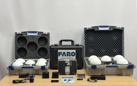 Faro Focus 3D 120 Terrestrial Surveying Laser Scanner Set With Reference Spheres0