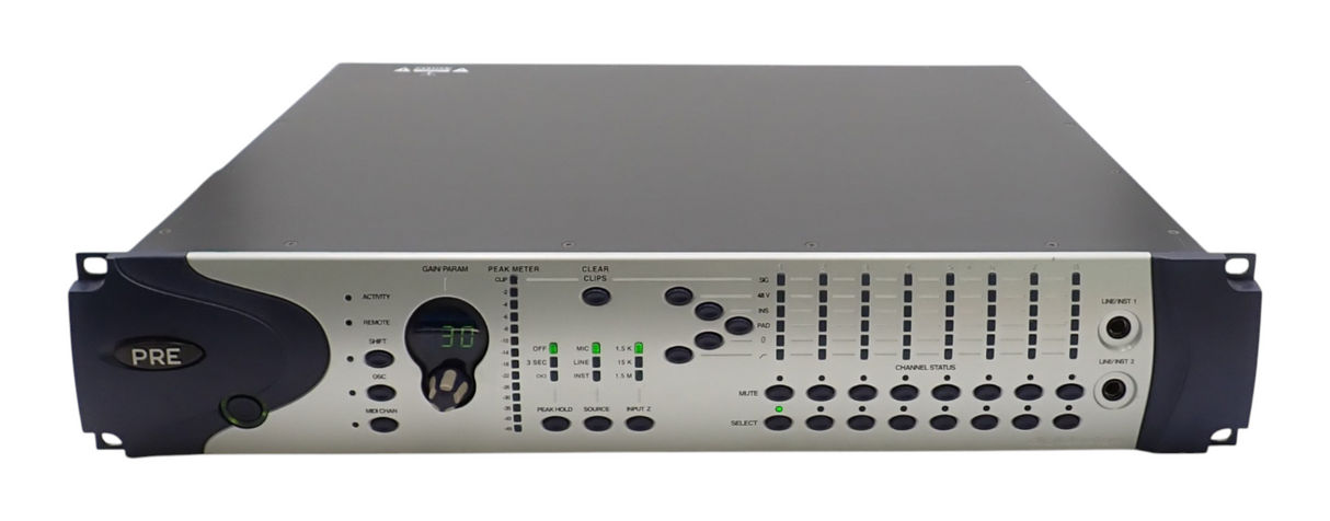 Avid Digidesign PRE MP008 8-Channel Remote Controlled Mic Preamp Silver / Blue1
