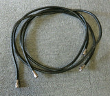 Konvolut 2 x F-Stecker auf F-Stecker, 1,3 m, schwarz, HF-Koaxialkabel