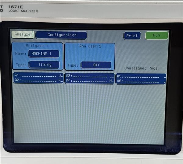 HP Agilent 1671E 102 Channel 100MHz State 250MHz Timing Logic Analyzer Set2