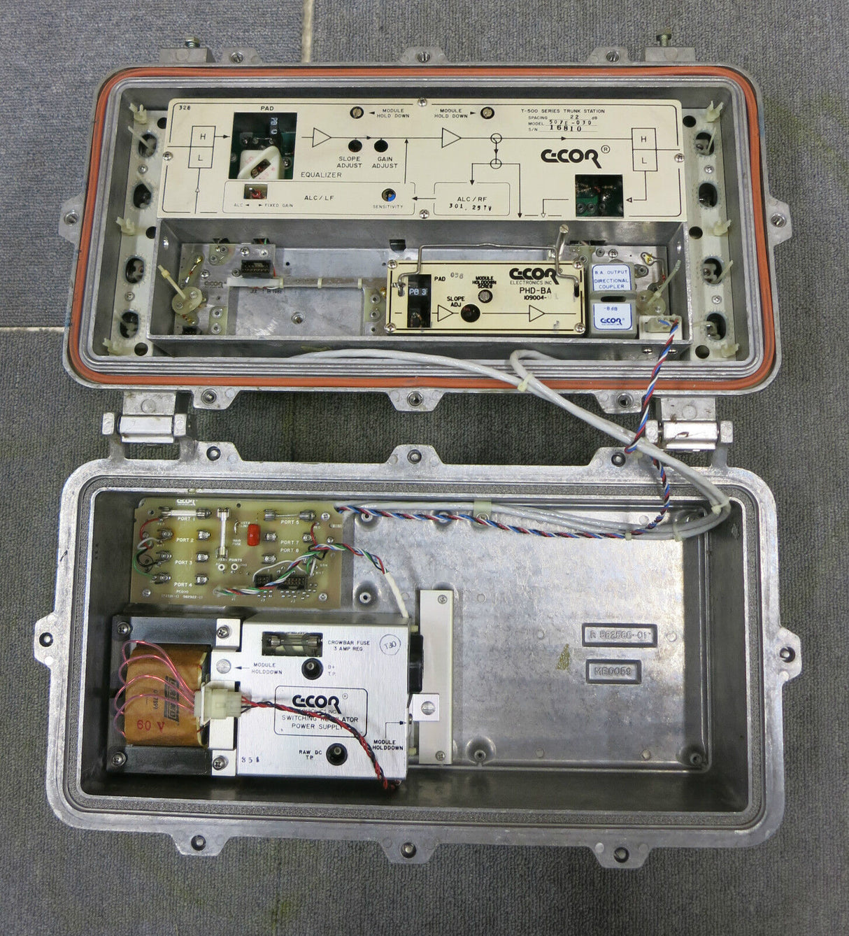 C-Cor Electronics T-500 Series 507E-030 22dB Trunk Quadrant Amplifier Node