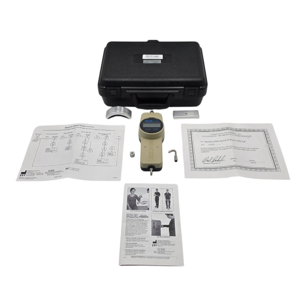 Baseline 12 0399 Digital LCD Gauge Push Pull Dynamometer Force Measurement Meter0