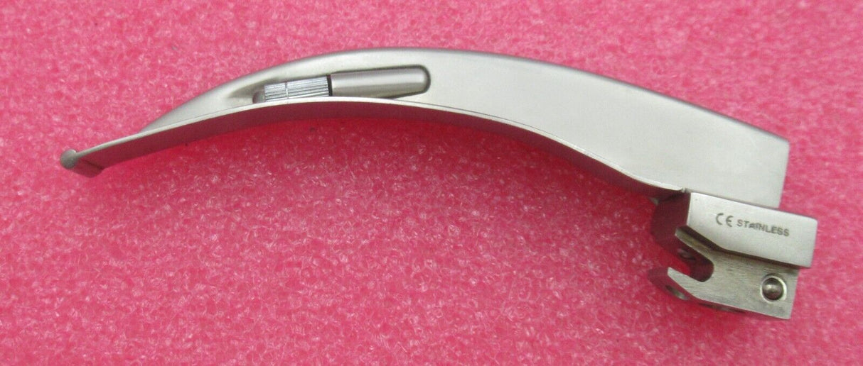 2 x Laryngoscope MacIntosh avec 6 lames à fibre optique Mac incurvées