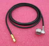 RF Coaxial Cable Black 6FT SMA Male Straight to N Male Right Angle