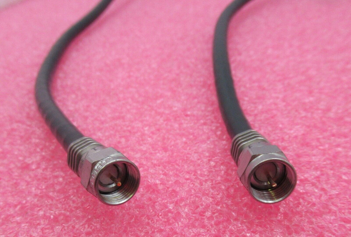 Konvolut 2 x F-Stecker auf F-Stecker, 1,6 m, schwarz, HF-Koaxialkabel