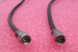 Konvolut 2 x F-Stecker auf F-Stecker, 1,6 m, schwarz, HF-Koaxialkabel