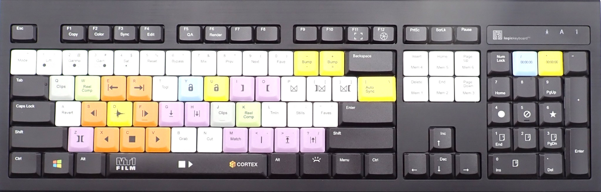LogicKeyboard KBPCBWH Cortex MTI Film Shortcut & Assistive Keyboards Wired USB5
