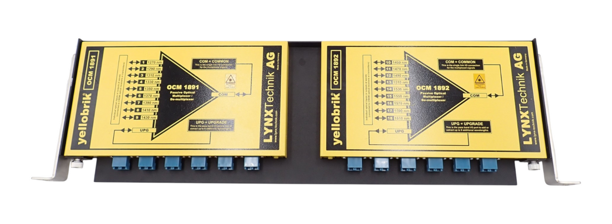 Lynx Technik OCM-1891 & OCM-1892 Yellobrik 9 Channel Fibre Optic CWDM LC Connect6