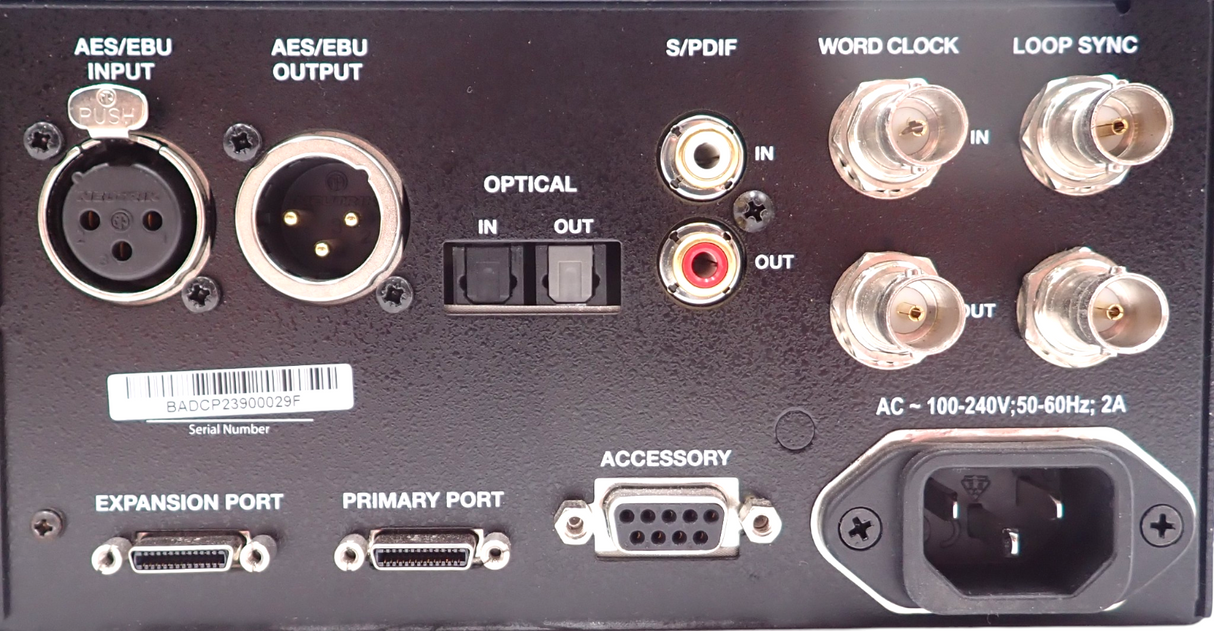 Avid 9100-58669-00 HD I/O Pro Tools HD Systems Analog Digital Audio Interface9