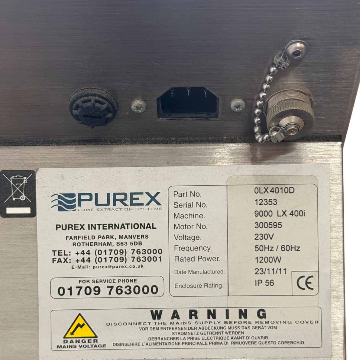 Purex 9000 LX 400i Laser Carbon HEPA Fume Extraction System 0LX4010D w/ Filters5