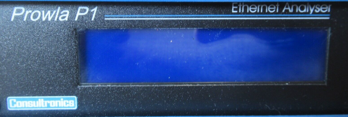 Consultronics PROWLA P1 Ethernet-Netzwerkanalysator mit Kabeln