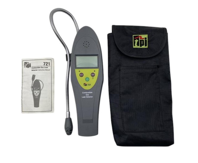 TPI 721 Combustible Gas Leak Detector 10ppm Sensitivity with LCD Display0