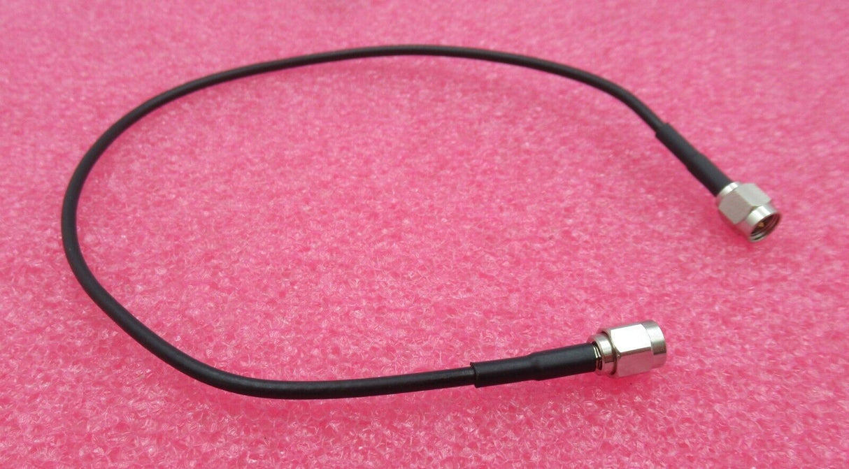 Câble coaxial RF noir 330 mm avec fiche SMA mâle droite vers fiche SMA mâle droite