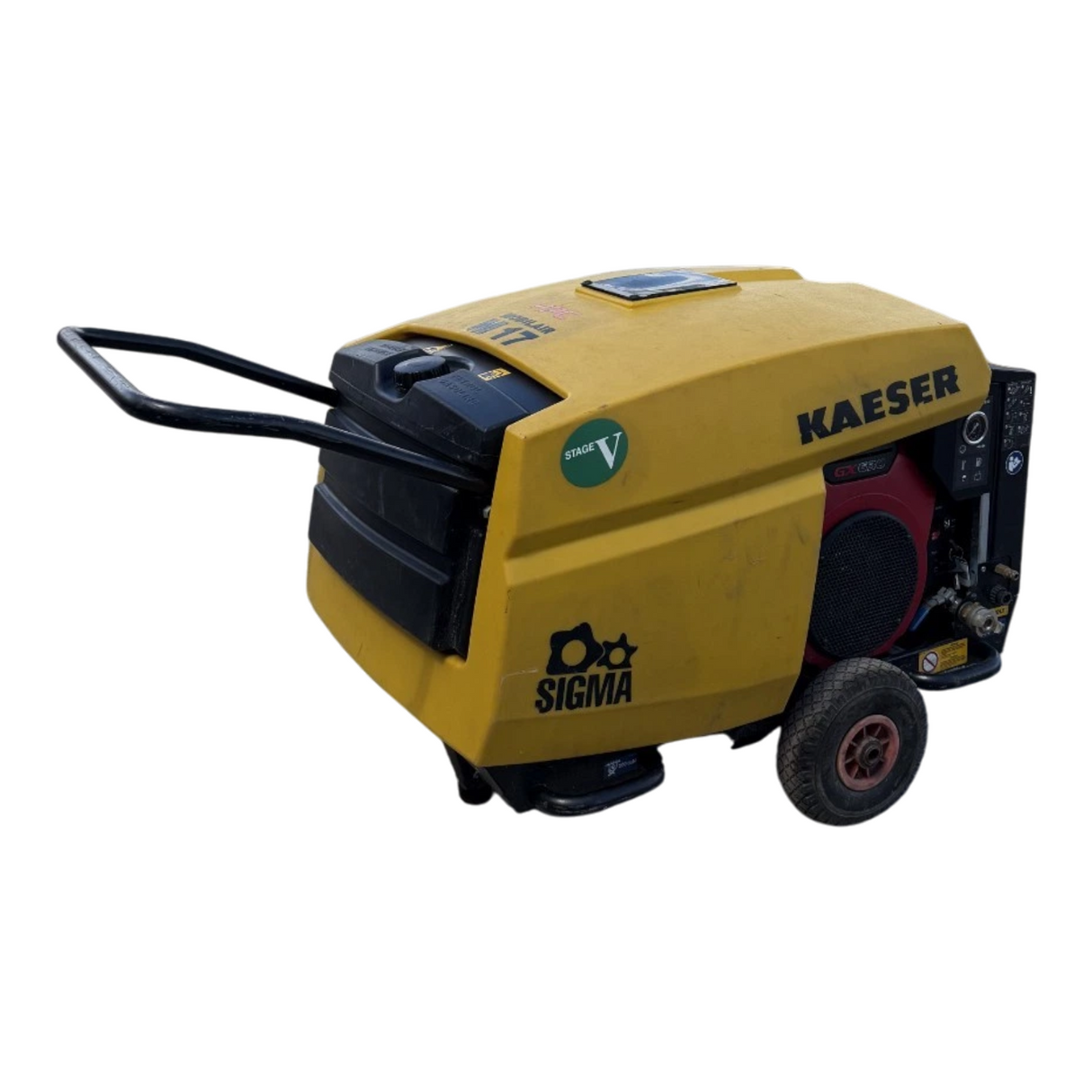 Kaeser Mobilair M17 Portable Petrol Rotary Screw Compressor+ HS40143 Aftercooler4