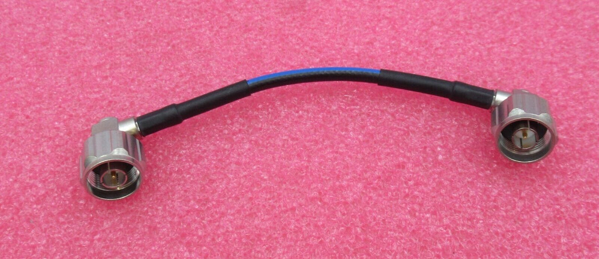 15 cm / 6 Zoll N-Stecker rechtwinklig auf N-Stecker rechtwinklig, halbflexibles Präzisionskabel
