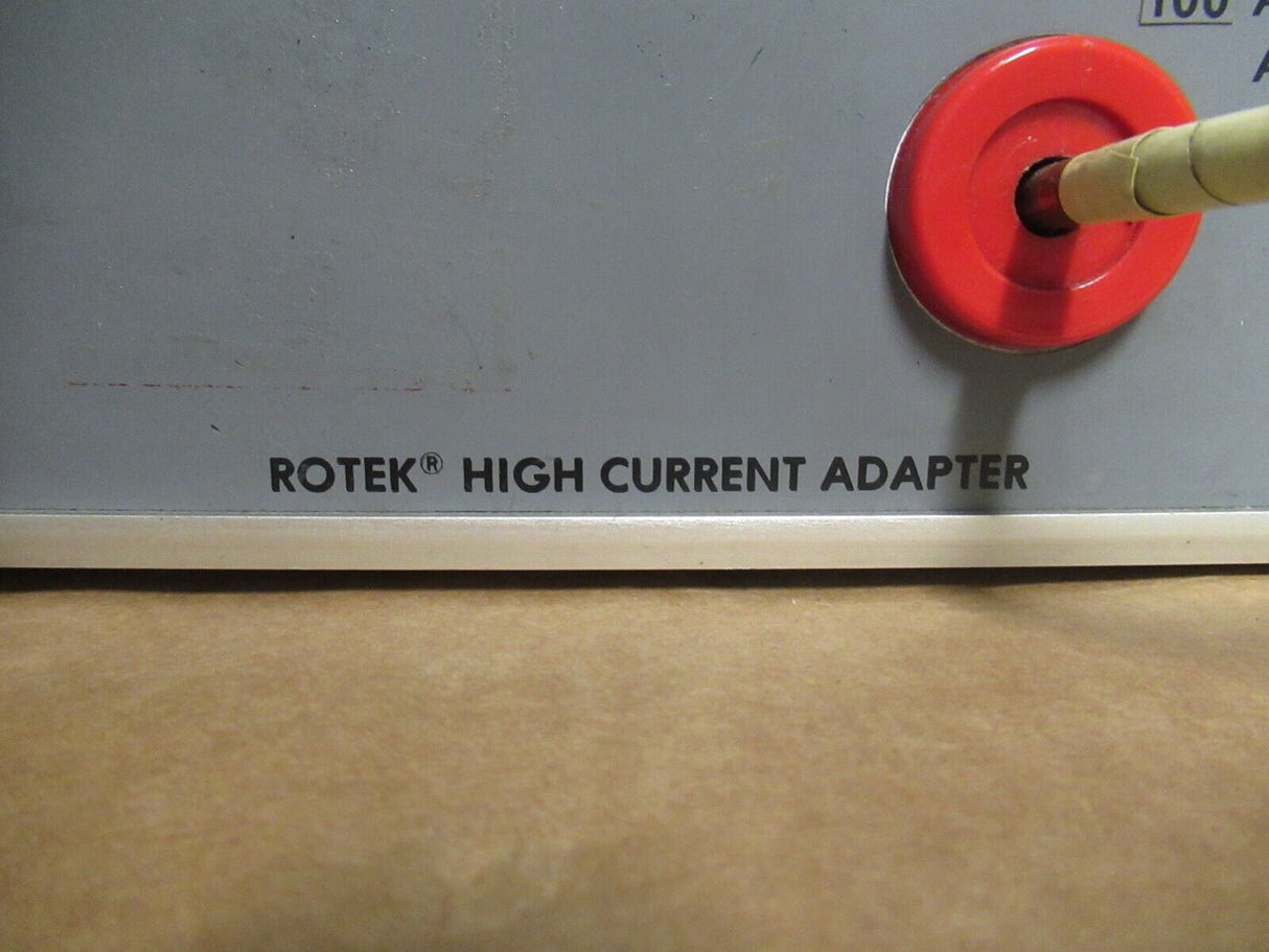Adaptateur haute intensité Rotek Instrument Corp 650 100 AMP pour Rotek 600 + 3900