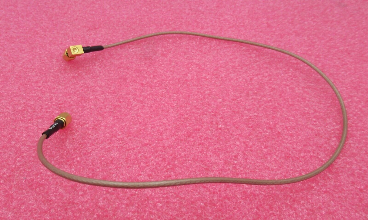 SMA-Stecker gerade auf SMA-Stecker rechtwinklig, 500 mm, braunes Koaxial-HF-Kabel