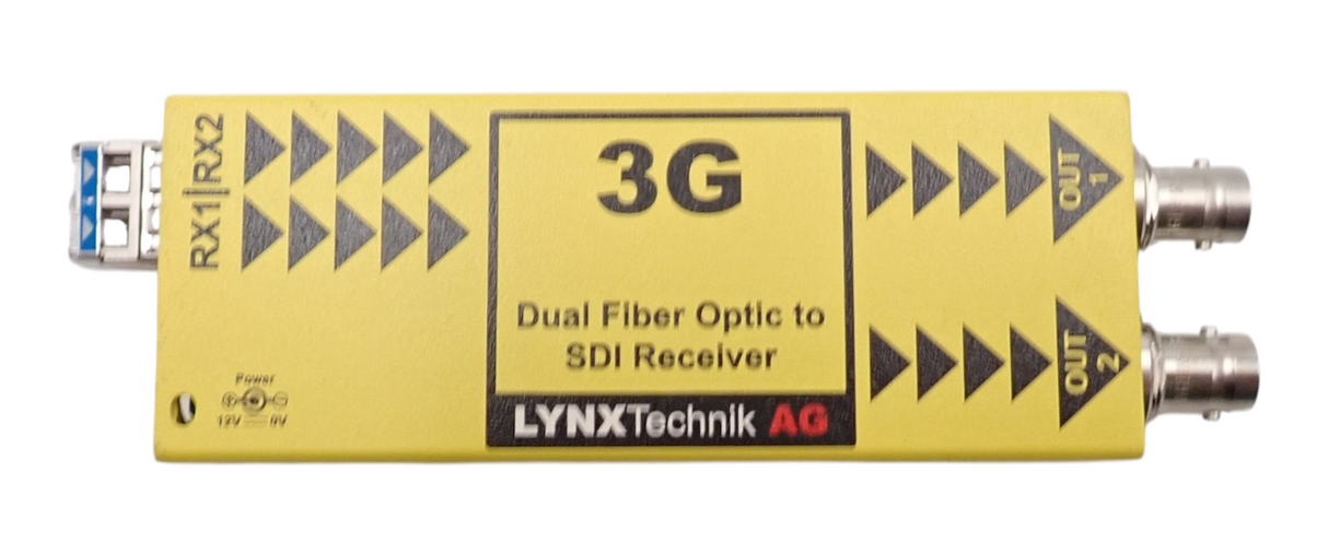 Lynx Technik AG Yellobrik ORR-1802 Dual Channel Fibre Optic To SDI Singlemode LC5