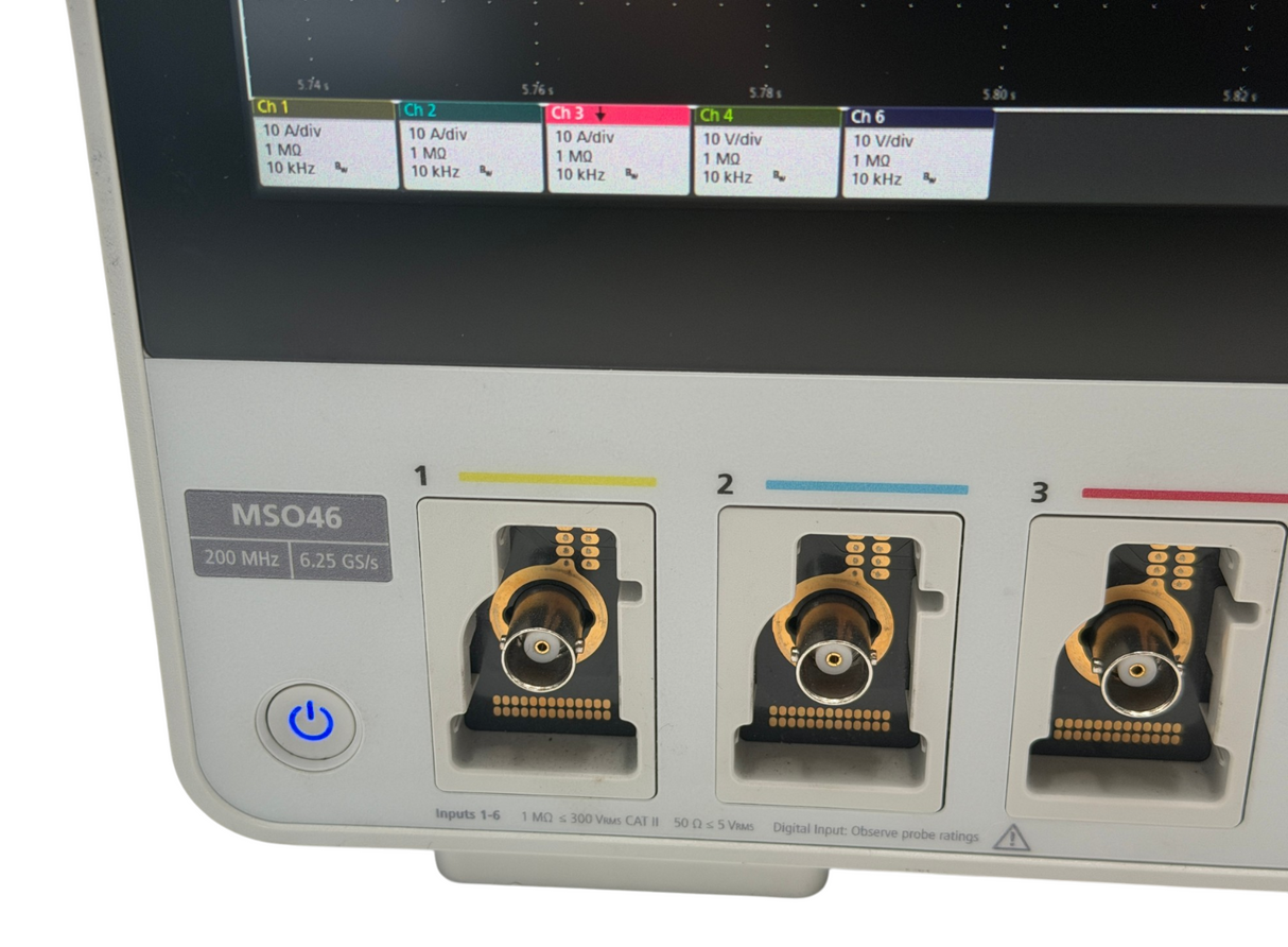 2x Tektronix MSO46 4 Series 200MHz 6.25GS/s 6 Channel Mixed Signal Oscilloscope5