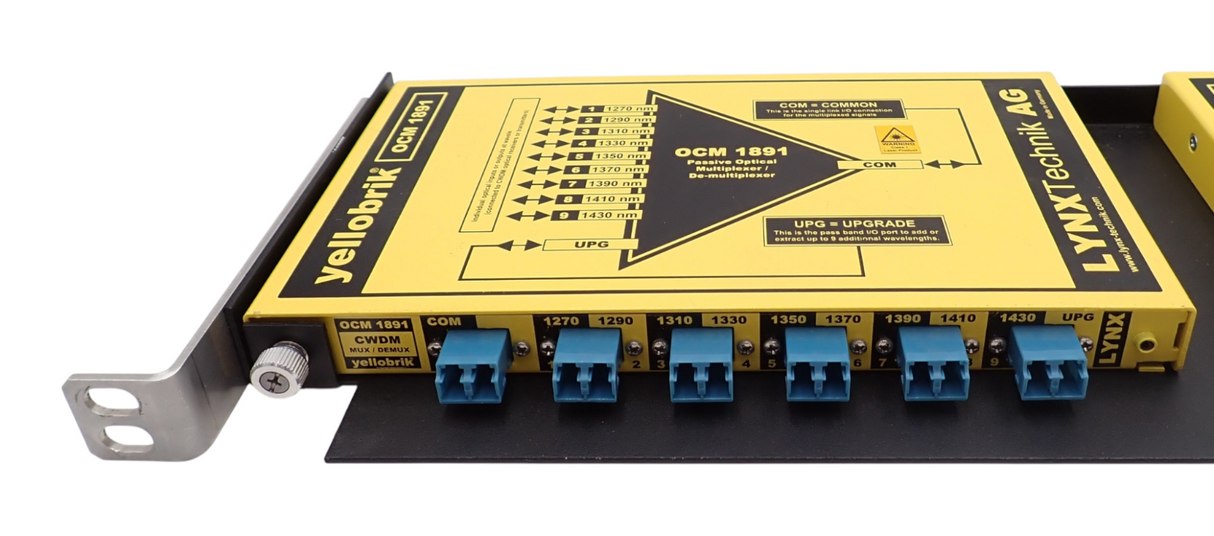 Lynx Technik OCM-1891 & OCM-1892 Yellobrik 9 Channel Fibre Optic CWDM LC Connect2