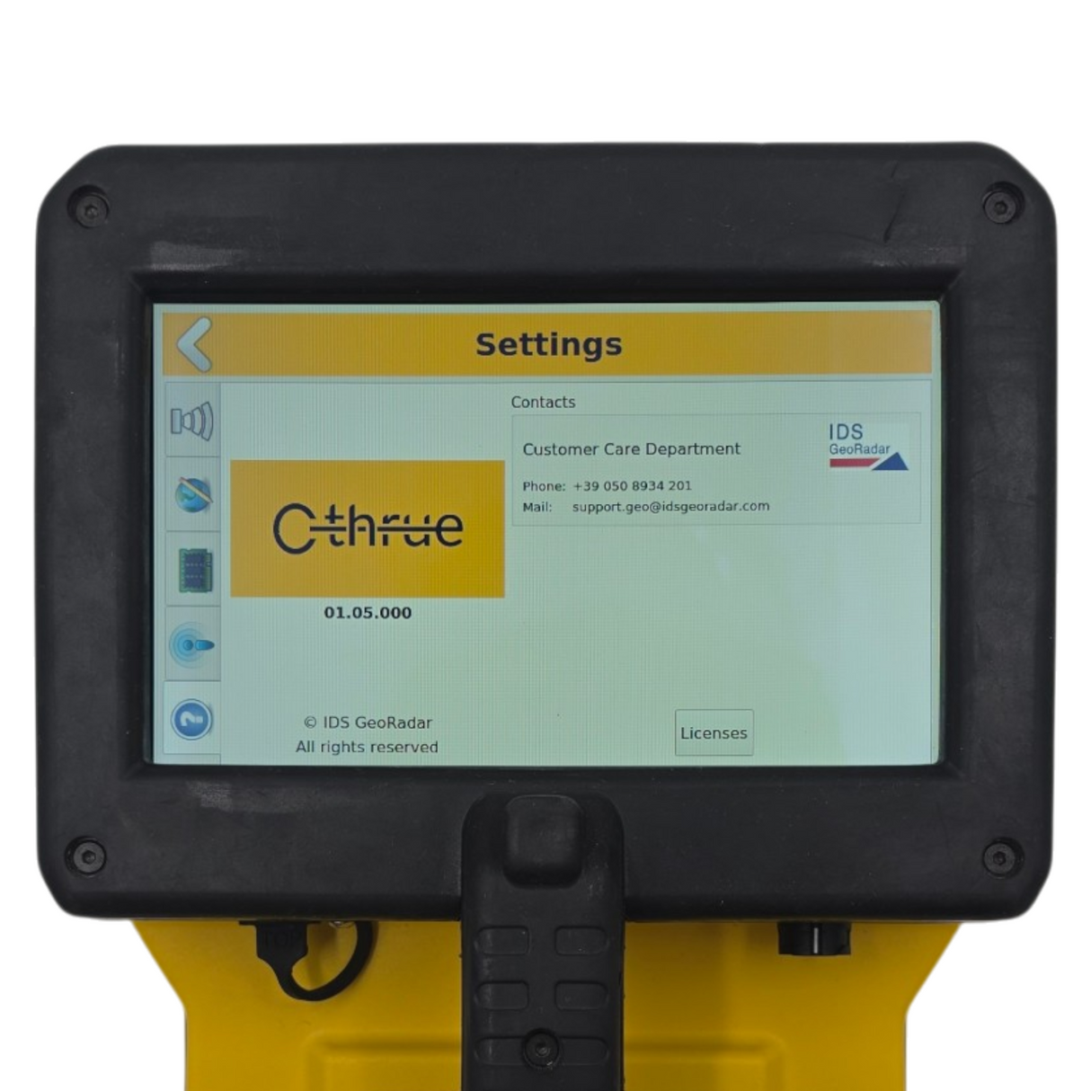 IDS GeoRadar C thrue Concrete Inspection Ground Penetrating Radar Scanner GPR1