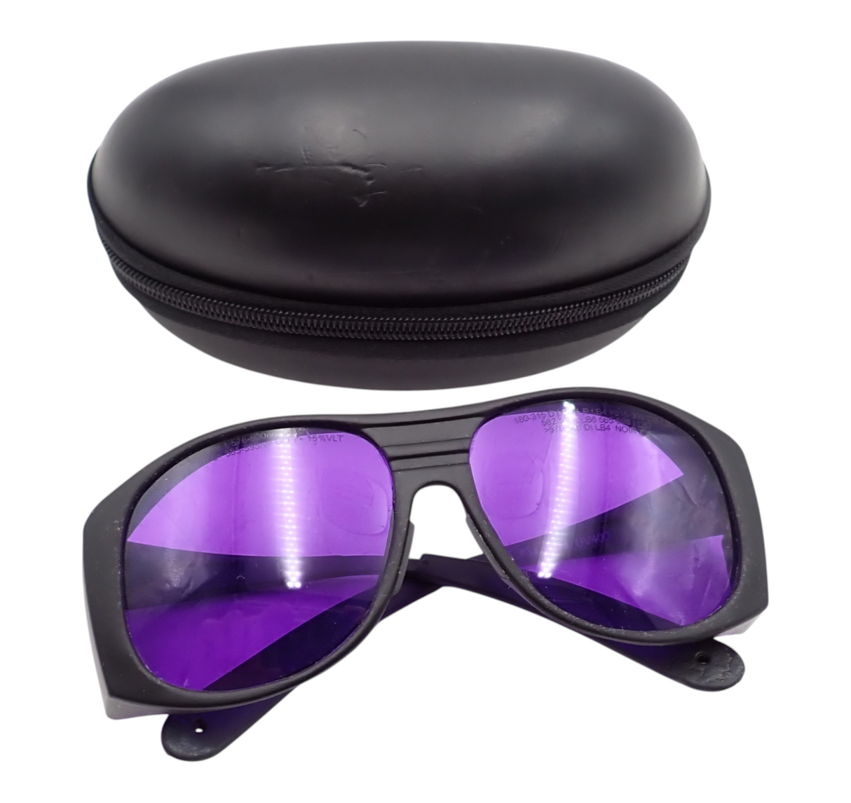 Laser Physics 190400nm + 576600nm OD6+ Laser Safety Glasses  Goggles Purple1