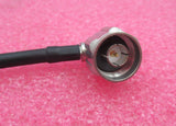 15 cm / 6 Zoll N-Stecker rechtwinklig auf N-Stecker rechtwinklig, halbflexibles Präzisionskabel