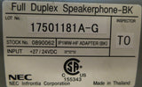 NEC Aspire Full Duplex Speakerphone-BK IP1WW-HF Adapter
