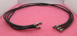 Konvolut 4 x F-Stecker auf F-Stecker, 1,2 m, schwarz, HF-Koaxialkabel