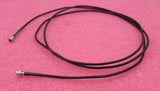 Câble coaxial RF noir 2 m avec fiche SMA mâle droite vers fiche SMA mâle droite