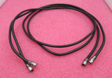 Konvolut 2 x F-Stecker auf F-Stecker, 1,6 m, schwarz, HF-Koaxialkabel