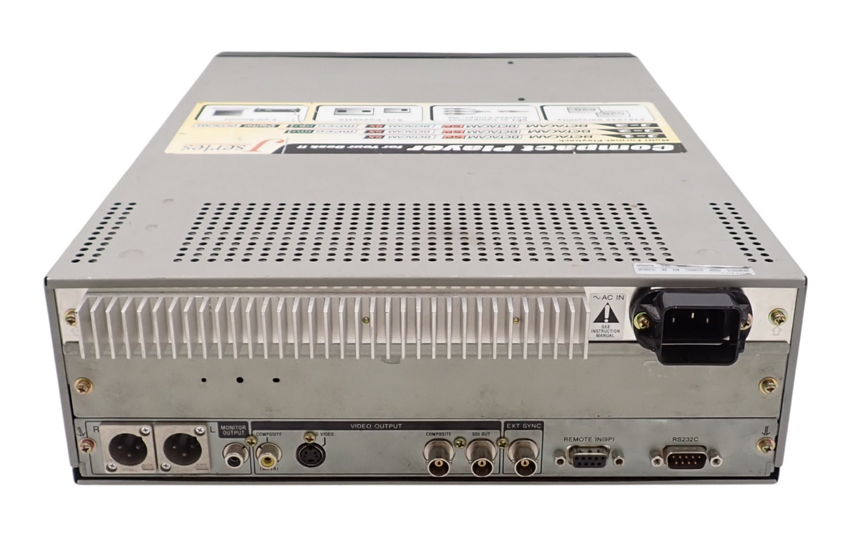 Sony J-3 Compact Multi-Format Tape Player SDI DigiBeta Player Betacam  BetacamSP3