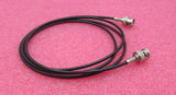 BNC-Stecker gerade zum BNC-Stecker gerade 1,6 m schwarzes Koaxial-HF-Kabel