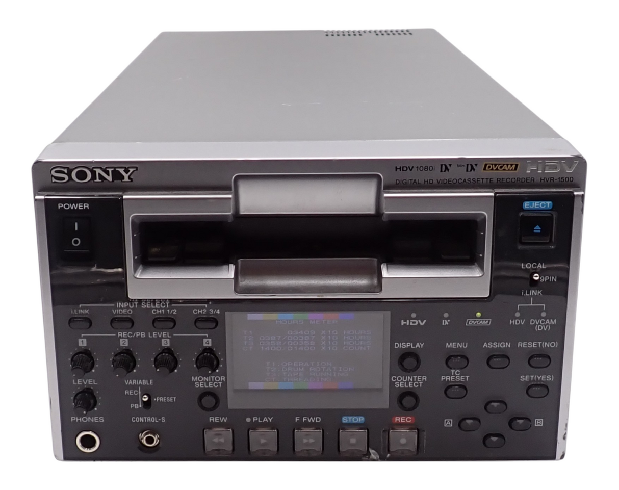 Sony HVR-1500 HDV DVCAM 1089i Digital HD Video Cassette Recorder With LCD1