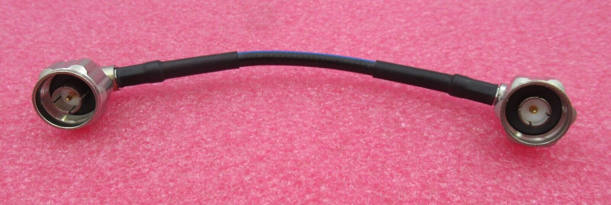 15 cm / 6 Zoll N-Stecker rechtwinklig auf N-Stecker rechtwinklig, halbflexibles Präzisionskabel