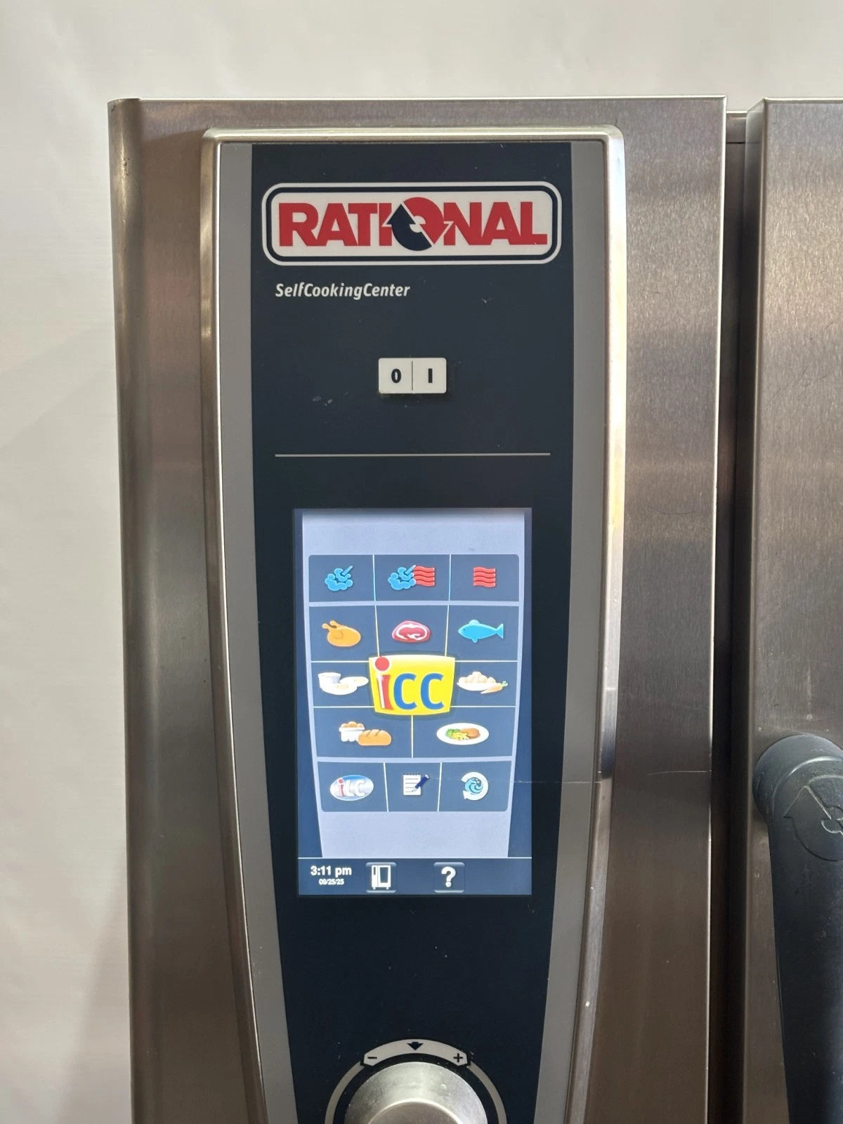 Rational SCC WE 61 Commercial 6 Grid Combi 32A 3-Phase Electric Oven with Stand